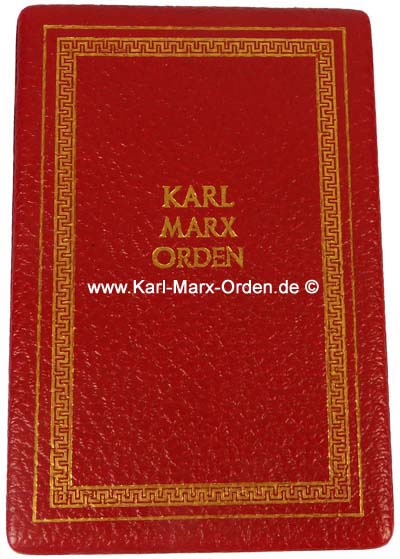 Karl Marx Orden Etui 2. Variante