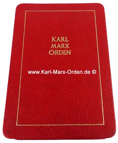 Karl Marx Orden Etui 4. Variante